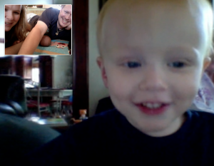 Noah on video chat